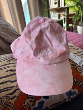Urban Outfitters Pink Tie-Dye 'Daddy' Baseball Cap